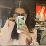 Ретро солнцезащитные очки подходит для мужчин и женщин на солнечной энергии, защита от ультрафиолета, в корейском стиле