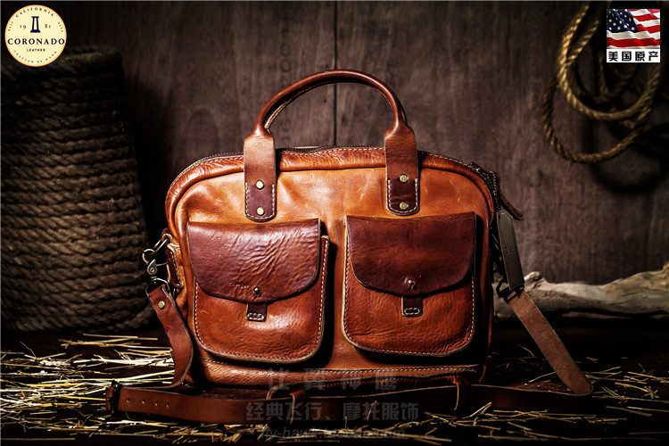 Coronado China Total Quarry Wash as Old Horween Head Layer Bull Peel American Comeback Ancient Briefcase VA100