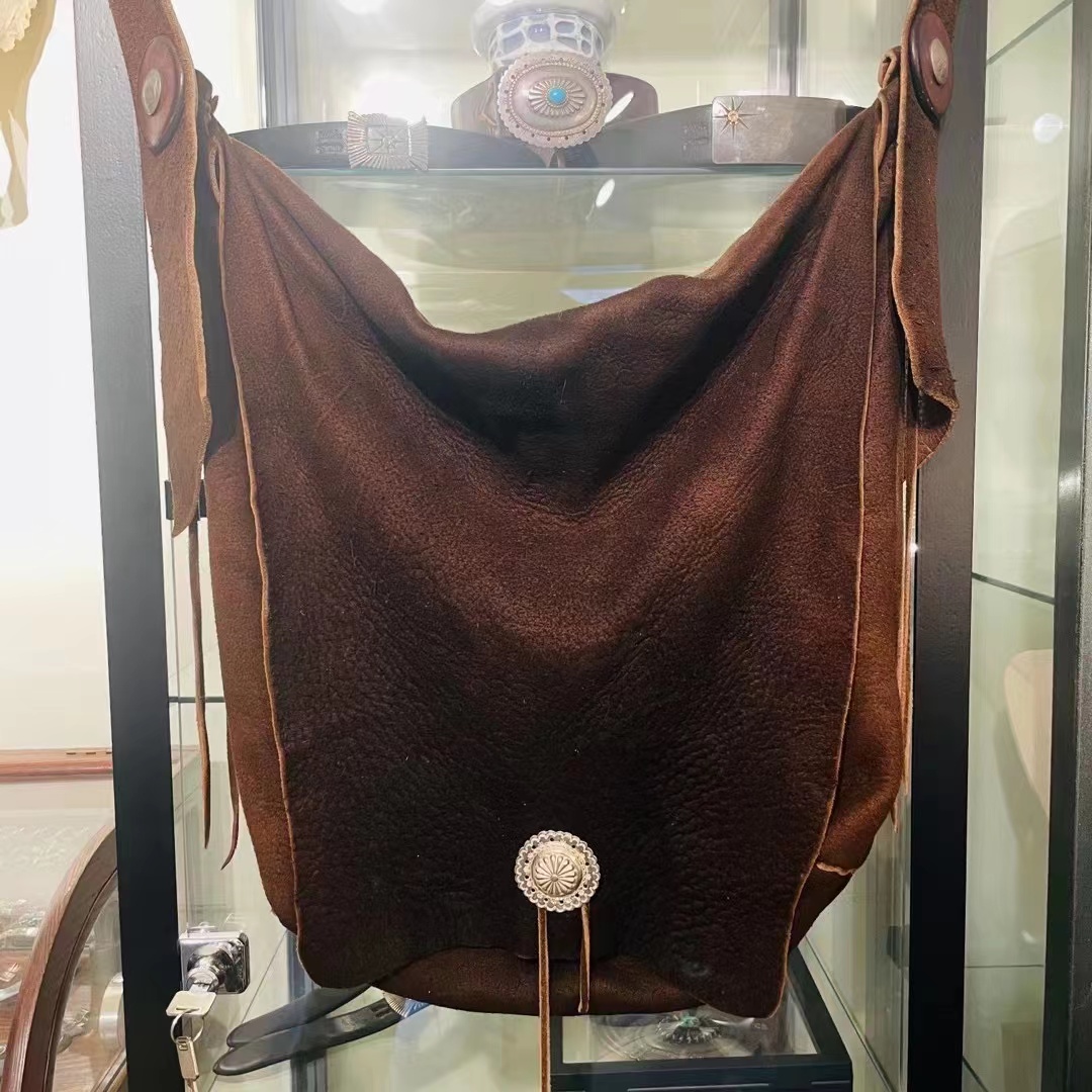 GOROS High Bridge Our Groom Dark Brown Deer Leather Bag Hunters Bag Goros Domestic Spot