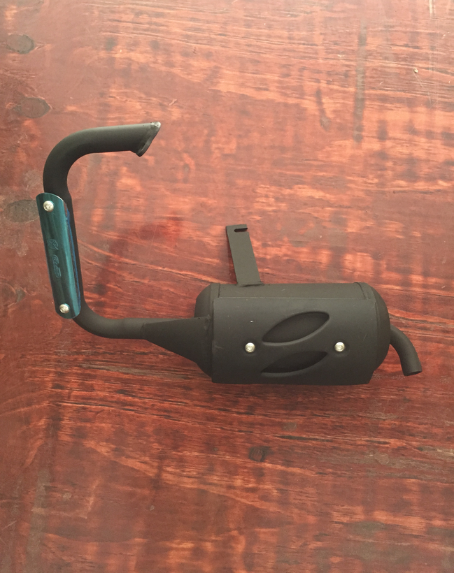 Four-wheeled go-kart ATV modification accessories straight-through exhaust pipe single exhaust