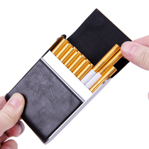 Creative Medium Cigarette Box 20 Loaded Mens Stainless Steel Metal Stickup Clamshell Minimalist Fashion Protection Box Classic