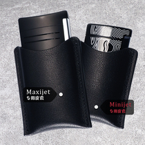 Dupont lighter leather case MINIJET first-layer cowhide leather protective case MAXIJET