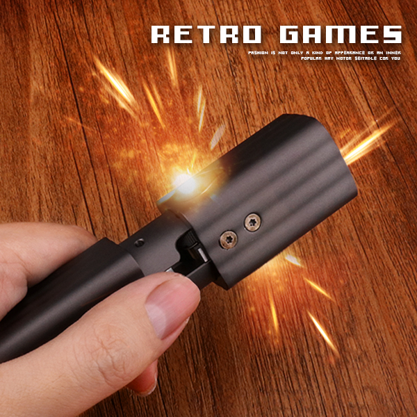 Japanese RETRO GAMES automatic bounce kerosene lighter creative MARTS trench style 1918 vintage cool