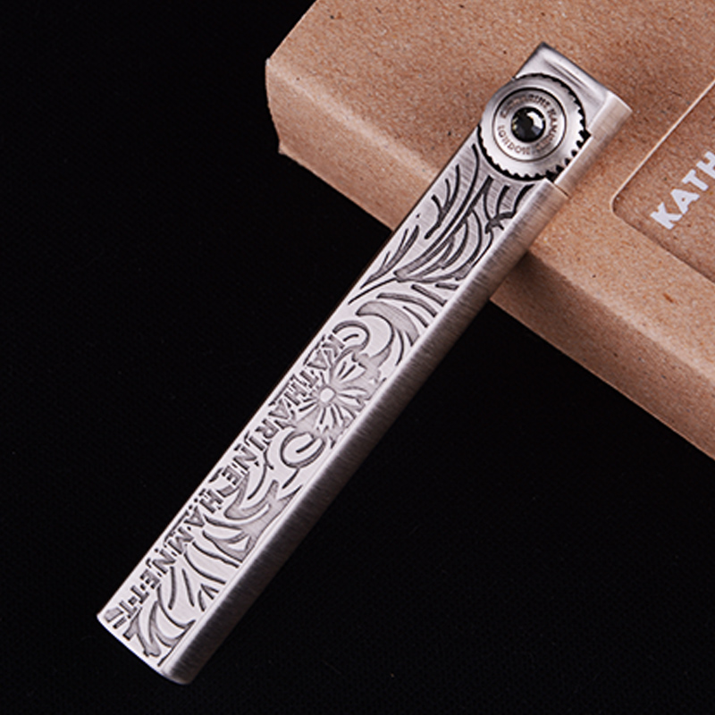 Japanese original imported Catherine thin strips lighter vintage slim classical elegance sculptures male and female
