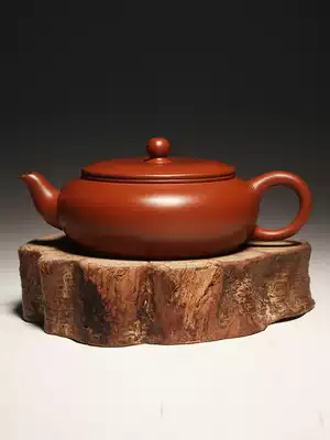 Taiwan Sanxitang flat belly purple clay teapot small teapot 70ml single trumpet Zhumuyueqin bubble teapot kung fu tea set