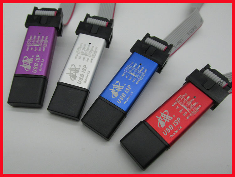 New version of drive-free USB ASP program downloader ISP line 51AVR with shell short circuit protection programmer