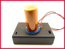 Dry battery powered Tesla coil kit parts parts no arc micro Tesla DIY distance Light