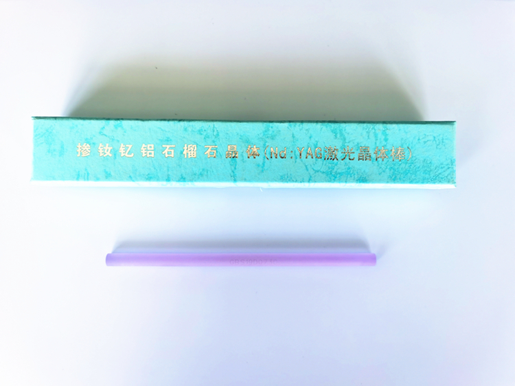 7X145mm welded crystal stick laser crystal stick Nd :YAG stick YAG crystal laser bar batch