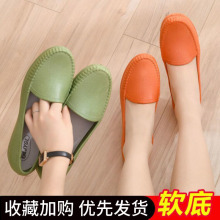 Korean version of soft soled rain shoes for women, shallow cut fashionable waterproof rain boots, anti slip water shoes for women, nurse shoes for mothers, soft bean shoes