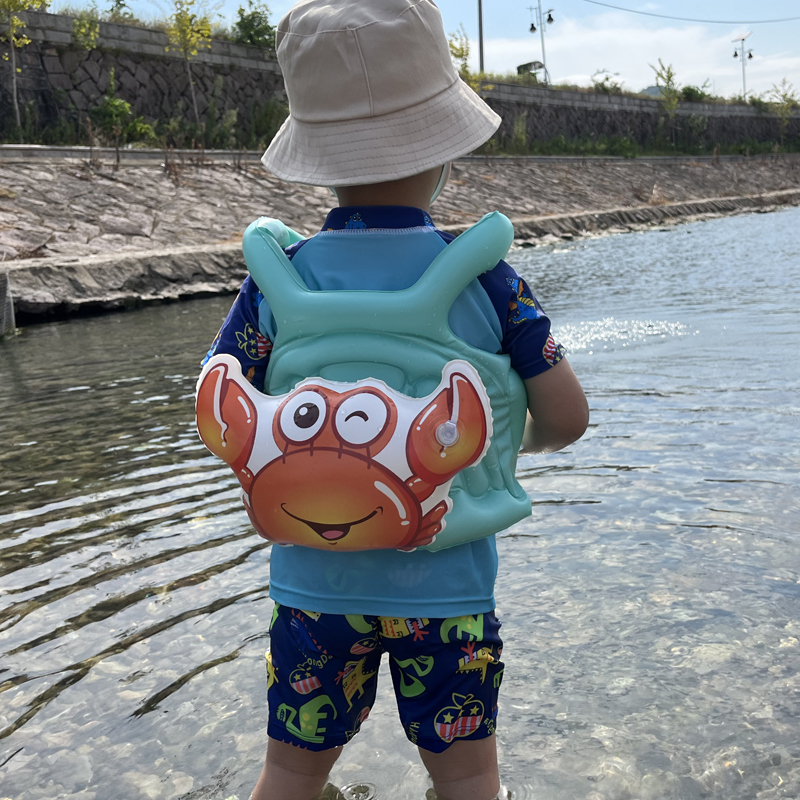 Thickened children's vest kitty cat cartoon inflatable life jacket swimming floating ring water sleeve arm ring unisex
