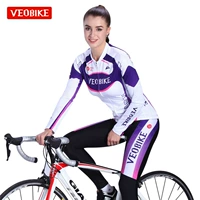 VEOBIKE chính hãng chỉ gửi áo dài tay mùa xuân và mùa hè Jersey phù hợp với phụ nữ chuyên nghiệp quần áo thoáng khí - Quần áo ngoài trời áo khoác gió adidas nữ