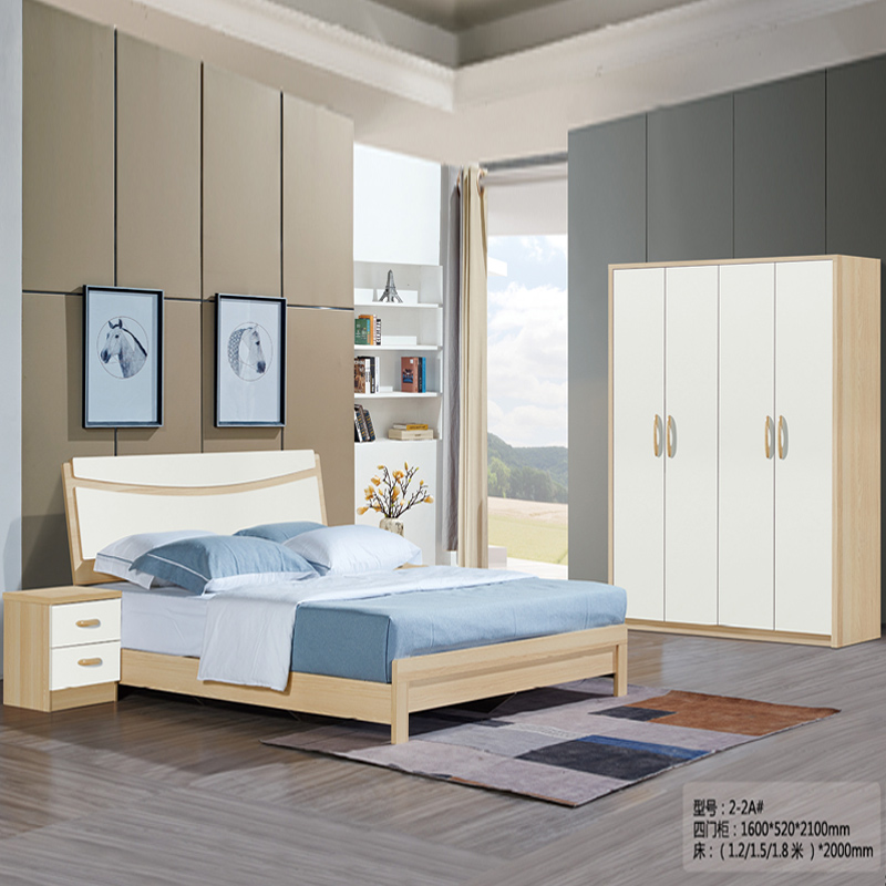 Plate kit 1 5m1 8 m bed wardrobe minimalist modern bedroom matching the main bedroom with the full set of combined furniture