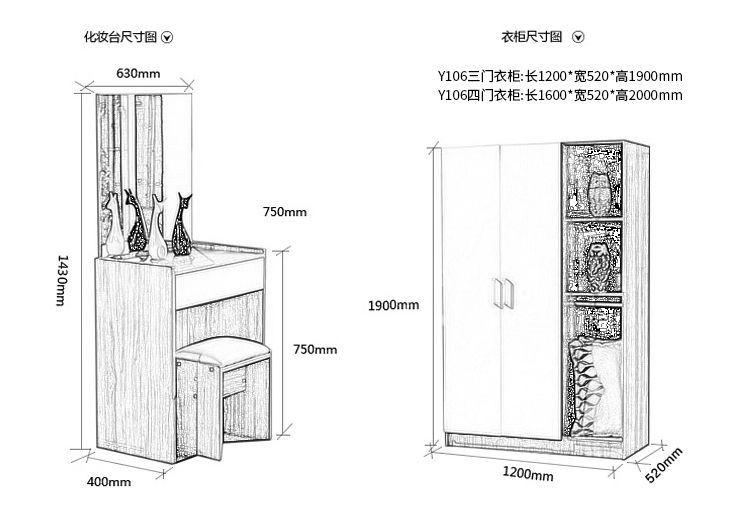 Nội thất phòng ngủ hiện đại lưu trữ tối giản cho thuê phòng giường đôi tủ quần áo đơn giản hoàn chỉnh đồ nội thất thiết lập kết hợp