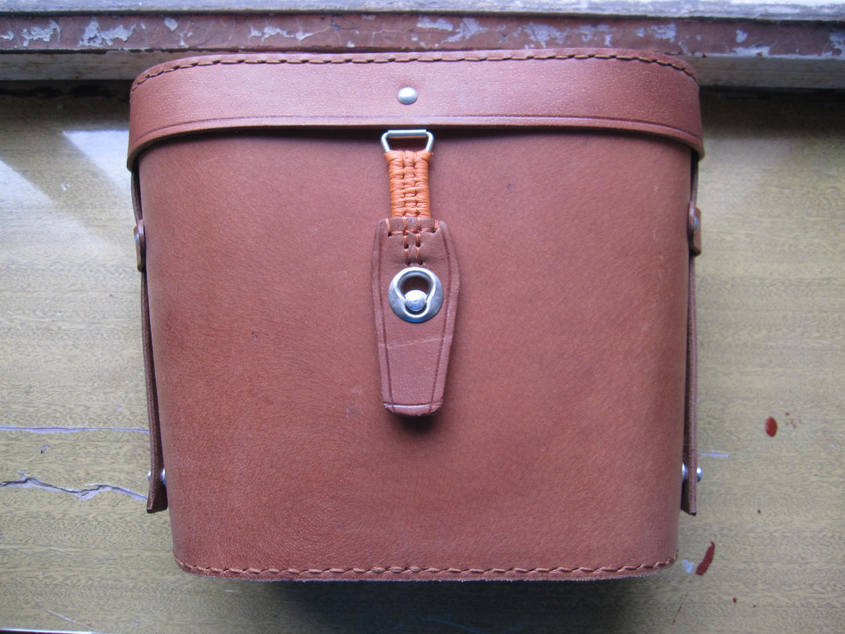 88-Type Telescope Leather Case Telescope Box 12 Times Telescope Box Pure Bull Leather Case Telescope Cow Leather Case