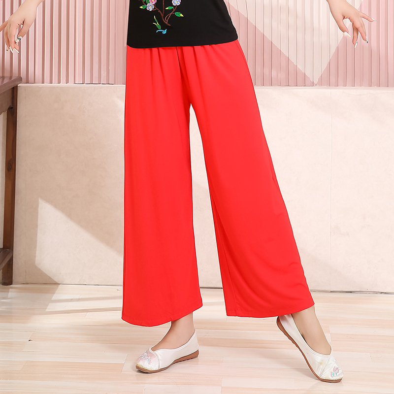New Style Modal High-Waisted Wide-Leg Pants for Women, Classical and Modern Dance Practice Pants, Flared Dance Pants New Style Modal High-Waisted Wide-Leg Pants for Women, Classical and Modern Dance Practice Pants, Flared Dance Pants