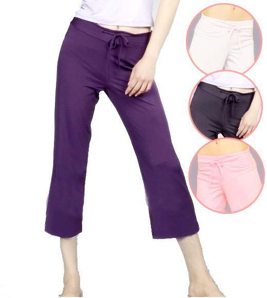 New comfortable seven points yoga pants modal cotton women fitness wear dance jump pants short pants fat mm big size