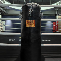 Noboxingnolife Genuine High-End Cowhide Leather Punching Bag Alvarez Professional Home Boxing Punching Bag