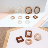 Геометрические квадратные ретро серьги, DIY