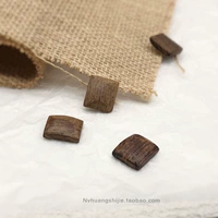 1 квадратный квадрат из дерева венге, отполированный вручную, без отверстий, около 13–16 мм.