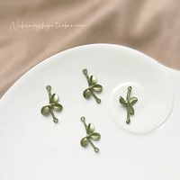 Трех виноводя кольцевые перламусные серо-зеленые ветви 1 22*12*4 мм