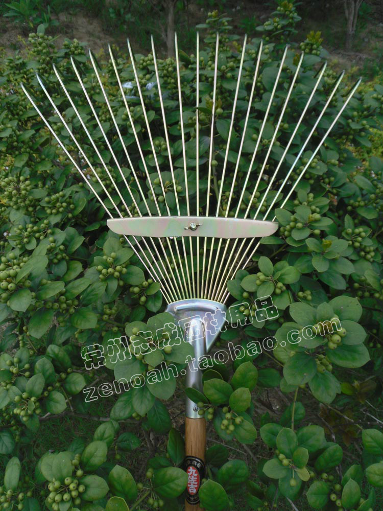 Jiuzoji Hay Rake Retractable Grass Harrowing Day Style Grass Harrowing Harrowing Harrowing Rake Full-length 1 6 m Garden Agricultural Tool