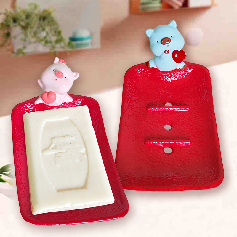 Soap box punch-free wall hanging multi-function soap box drain wash face makeup room soap household light luxury new large