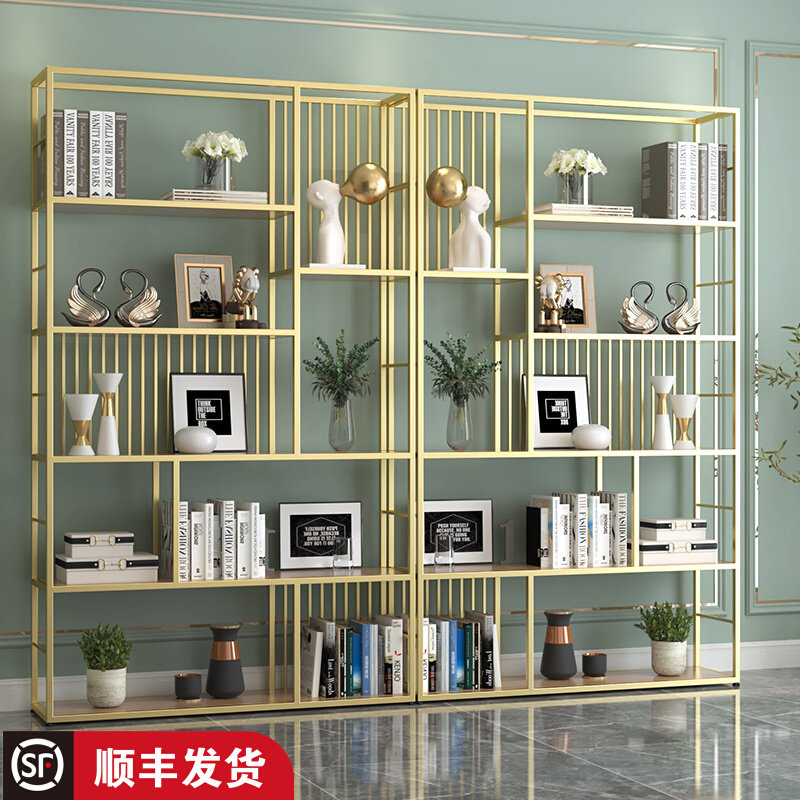 Modern light extravagant iron art bookshelves Shelf minimalist Nordic Living room Office Multi-floor containing shelf bookcase shelves