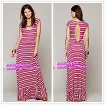 (Special spot) Free People FP sexy hollow resort style super long sleeveless dress dress