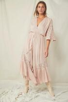 Free People spacious wide-leg jumpsuit with loose drawstring at waist