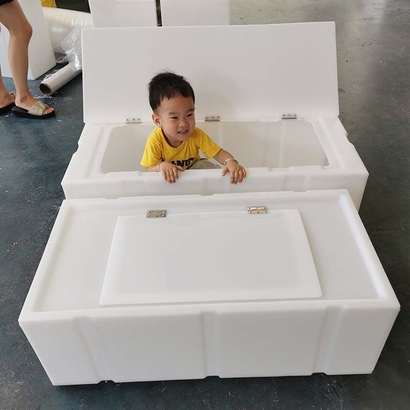 Plastic square fishing tank fish farming live fish barrel breeding special case food grade with handle thickened with large bucket