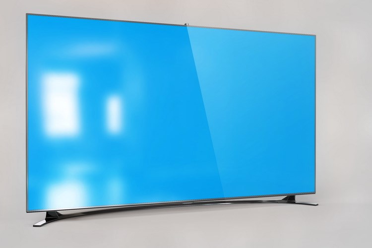 tivi gia re C580 màn hình TV thông minh PSD dán mẫu kết xuất mẫu PS mockup vật liệu lớp - TV tivi samsung 50 inch