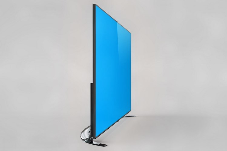 C580 màn hình TV thông minh PSD dán mẫu kết xuất mẫu PS mockup vật liệu lớp - TV giá tivi 32 inch