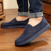 Mùa xuân mới cho nam denim vải thoáng khí giày nam Bắc Kinh cũ phiên bản Hàn Quốc của giày công sở thoải mái - Plimsolls giay the thao nam 
