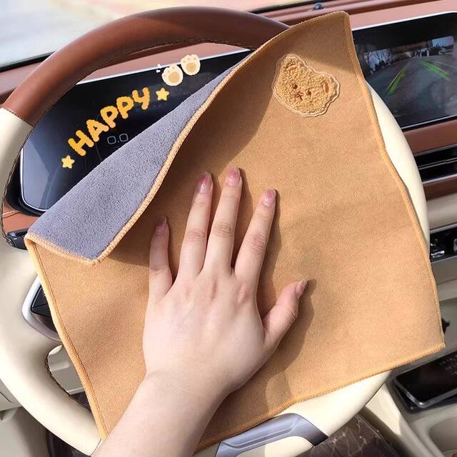 Double-Sided Magic Cloth for Cleaning Glass, No Watermark, Absorbent, Lint-Free, Thickened Kitchen Dishwashing Cloth, Suede Cloth