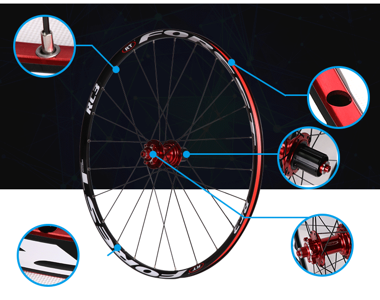 Roues de vélo Mountain Bike RUITUO 26 pouces - Ref 2360601 Image 9