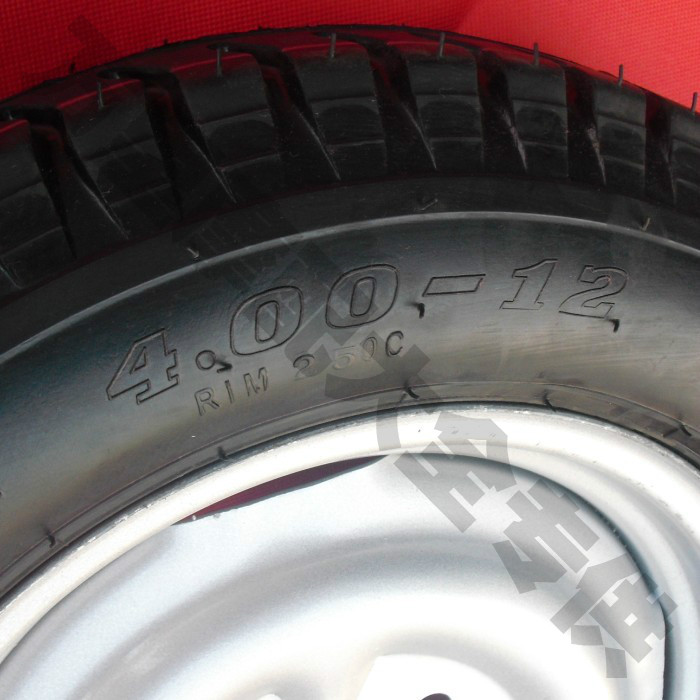 Zongshen Futian ba bánh 400-12 / 450-12 / 500-12 vòng thép bánh xe sau vành xe exciter 135