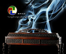 Copper incense burner imitating Daming Xuande foot back pattern incense stove line incense plate incense household copper incense burner large