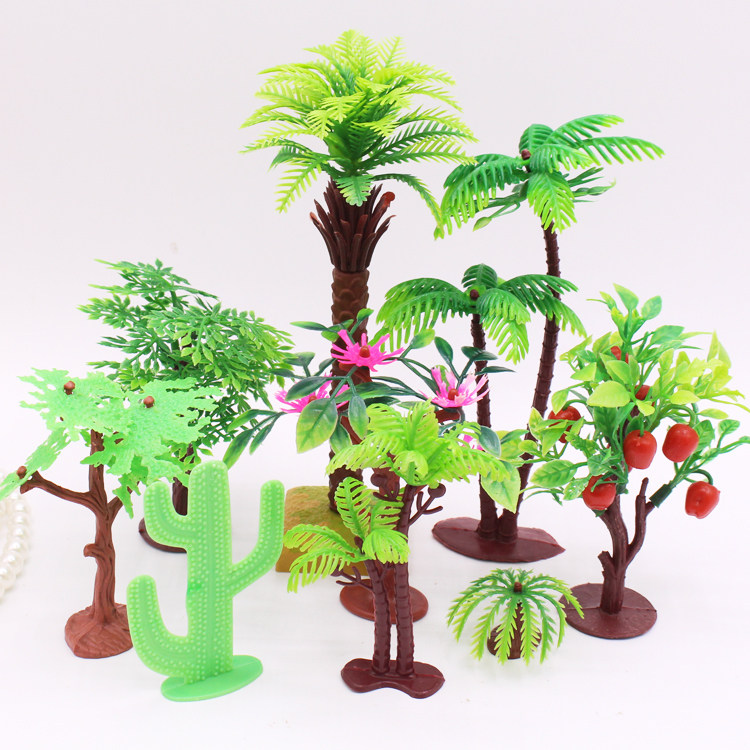 Cake Decoration Coconut Tree Swing Piece Birthday Cake Coconut Brocke Inserts Fake Cake Plugin Emulation Cake Inserts decoration