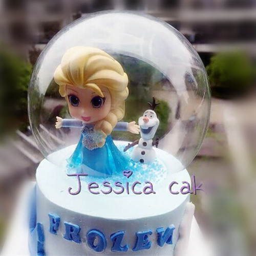 Hand Flip Sugar Bake Cake Decorative Hemisphere Glass Crystal Ball DIY Creative Model Muppets Crystal Ball