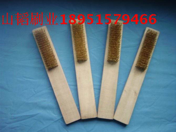 Copper wire brush, copper wire brush, rust removal brush, thread through copper wire brush, file brush