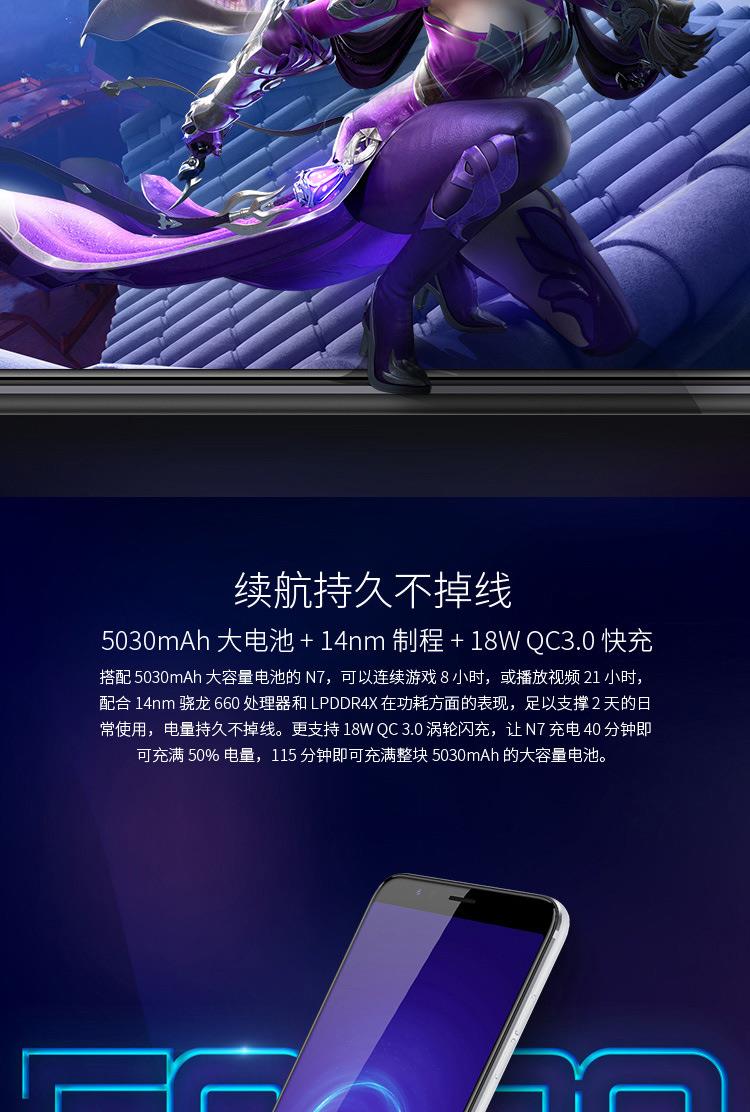 360 N7 PRO 5,99-inch độ toàn màn hình 5000 mA nhanh phí đầy đủ Netcom phía sau điện thoại camera kép N7PRO - Điện thoại di động dien thoai xiaomi