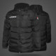Men's football mid-length cotton jacket
