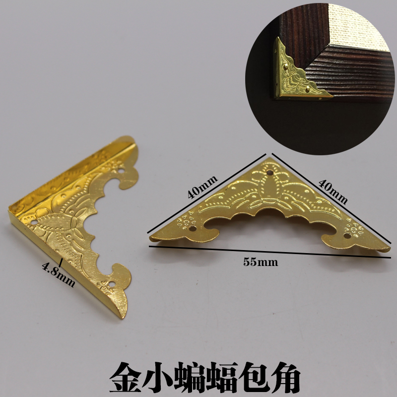Golden Bat Wrap Corner Guard Angle 100 Golden Press Angle Retro Floral Corner Mount Accessories Peony Gold Small Bat Wrap Corner