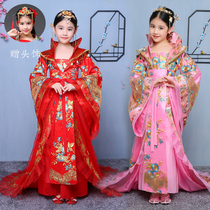 Chinese style ancient costume Wu Zetian Han Tang court Queen Imperial Concubine cos fairy photography stage performance tailing Hanfu
