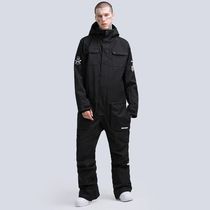 Long White Hills Ski Suit Rental GsouSnow Conjoined Ski Suit Big Code Men And Women Single Double Board Ski Gear