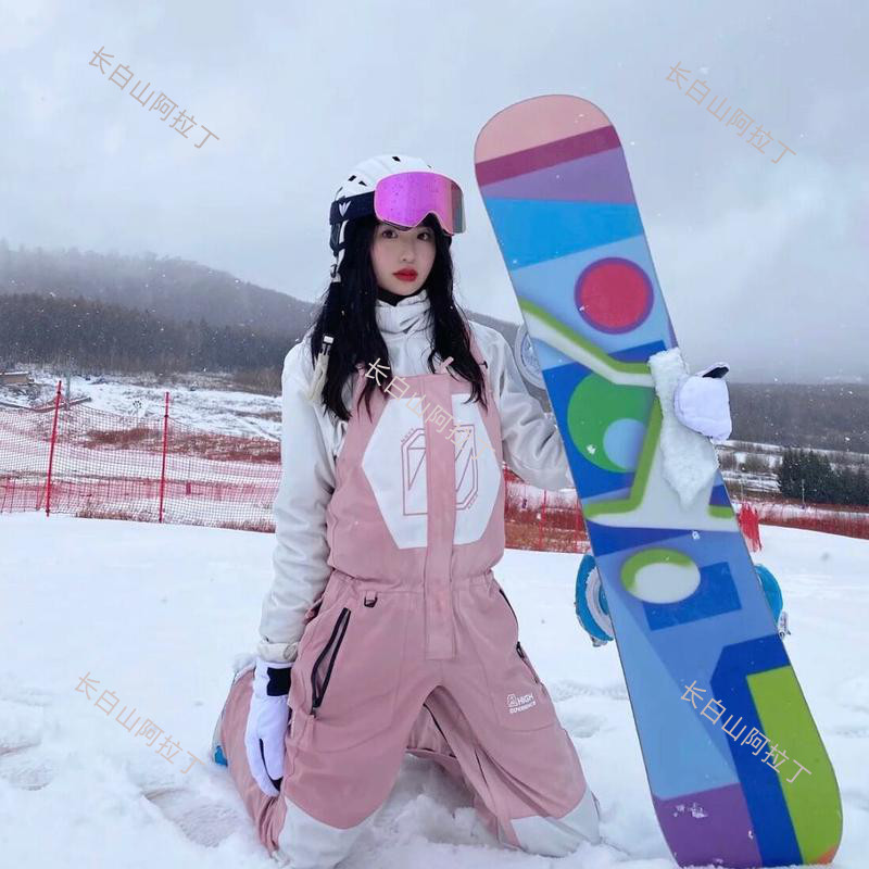 Long White Hills Ski Suit Rental POMT Outdoor Ski Cuddling Bag Pants Men And Women Single Double Board Waterproof waterproof