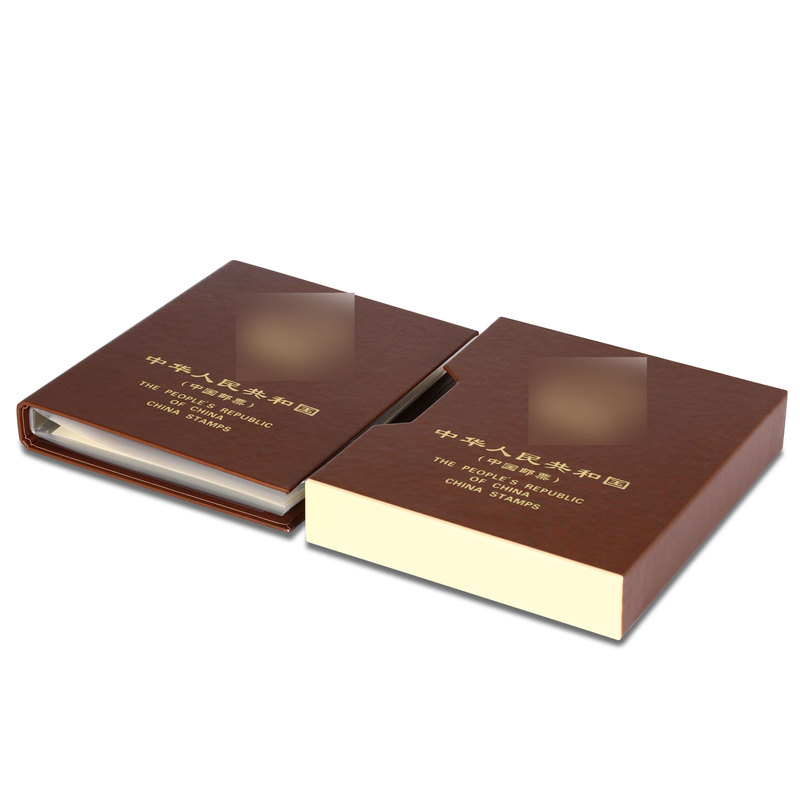 Huayi Genuine 2021-2025 High-End Double Diaphragm Leather-Bound Stamp Album Positioning Stamp Empty Album Philatelic Collection