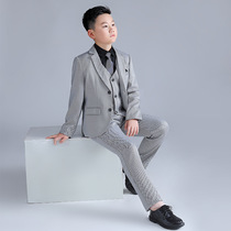 Fat childrens clothes boys fat autumn clothes gray childrens suits mens small suits big childrens performance costumes
