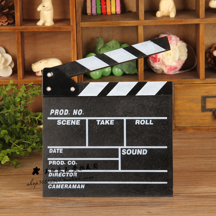 Director board field board movie clapper board retro photo photography props wedding children's photo studio shooting background board