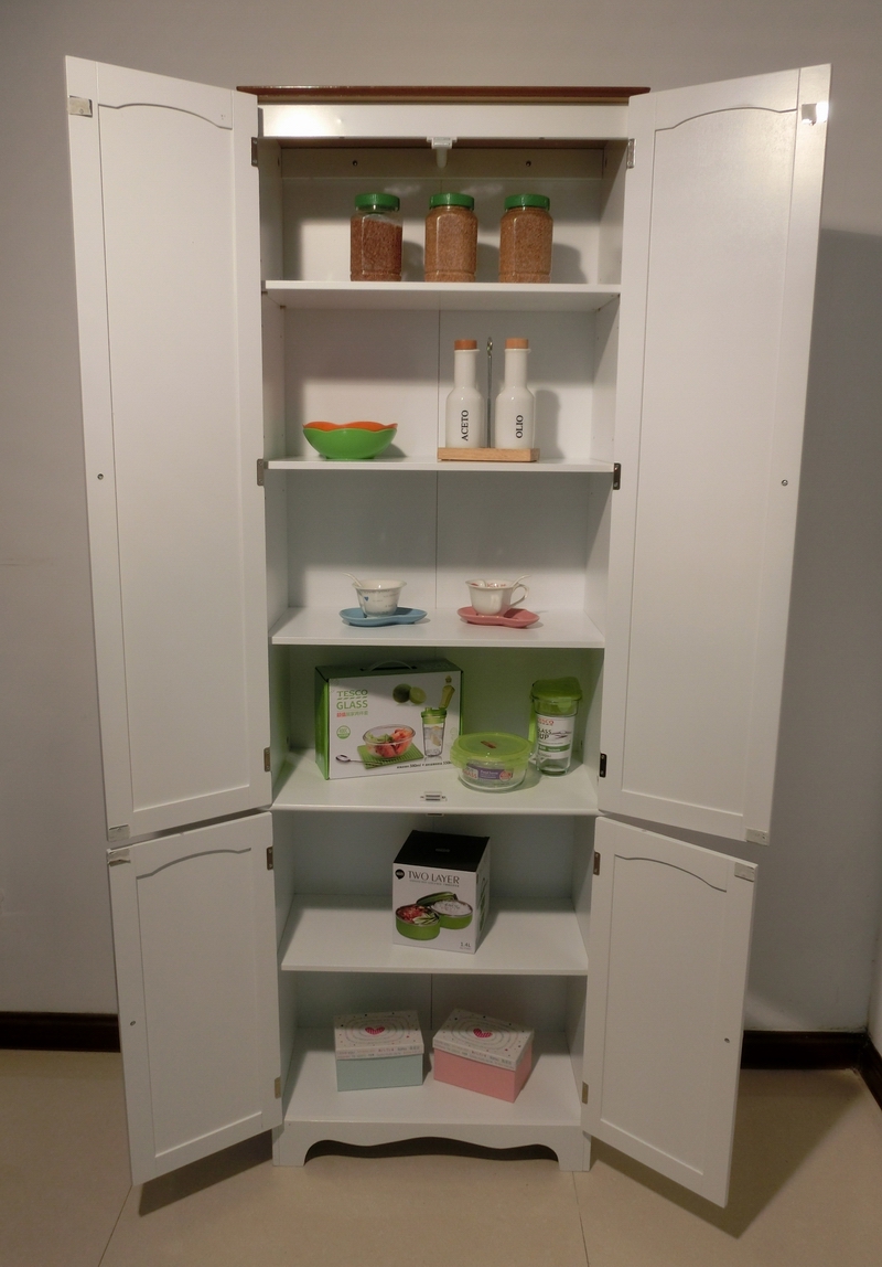  Kitchen Pantry Linen Storage Cabinet Cupboard Bathroom 